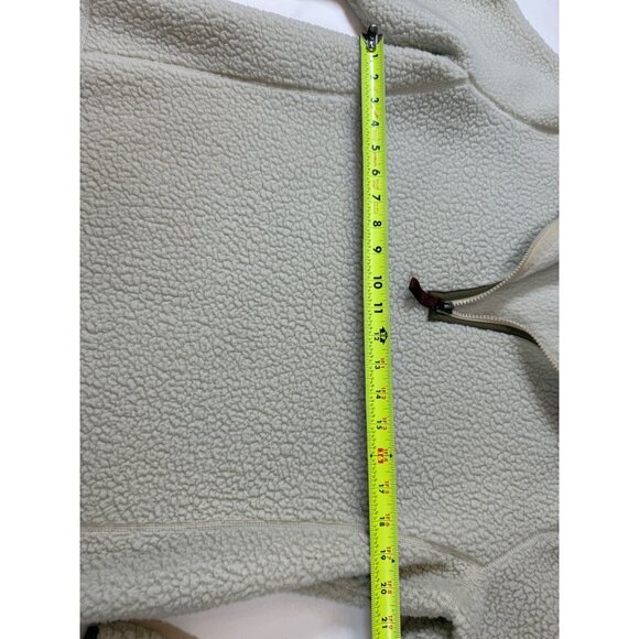 Patagonia womens Sherpa Fleece 1/4-Zip Pullover Jacket XL Natural (bin ii93) - Picture 7 of 9